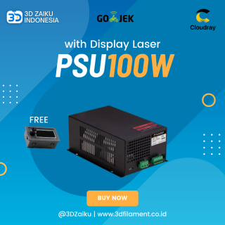 Zaiku Power Supply CO2 Laser with Display Laser CO2 100 Watt 100W
